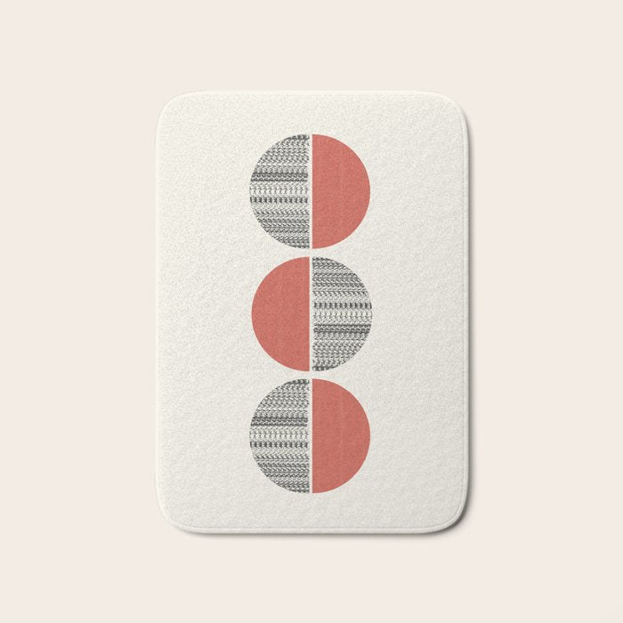 Minimalist circles Bath Mat Gallery Image 1