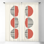 Minimalist circles Window Curtain Gallery Image 5