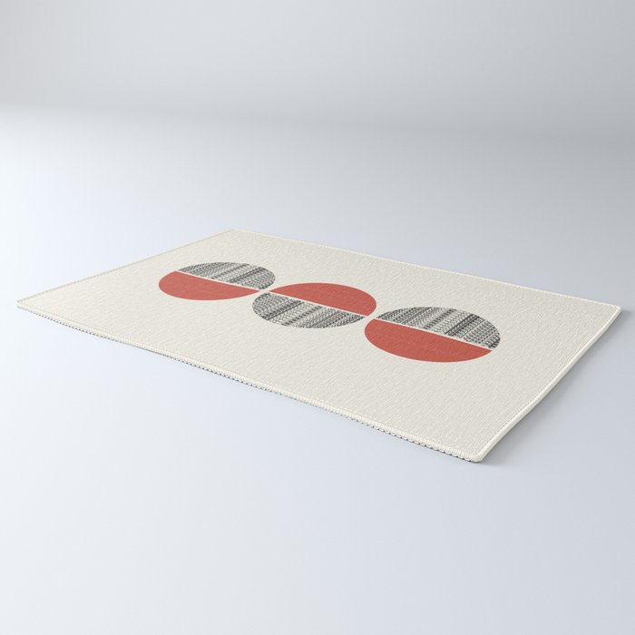 Minimalist circles Rug Gallery Image 3