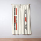 Minimalist circles Window Curtain Gallery Image 3