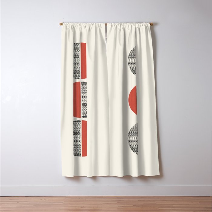 Minimalist circles Window Curtain Gallery Image 3