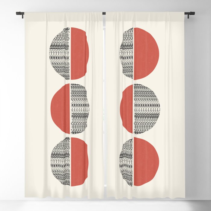 Minimalist circles Window Curtain Gallery Image 1