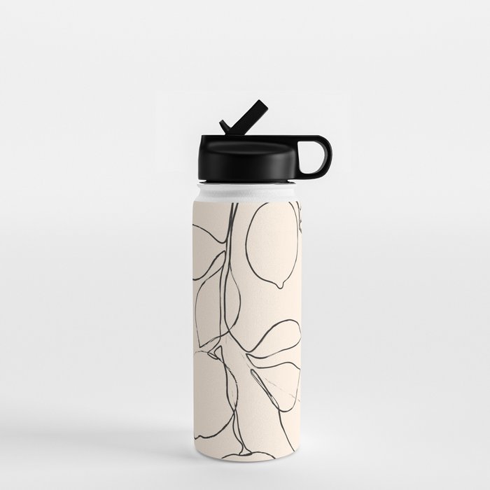 Minimal Lemons Water Bottle Gallery Image 1