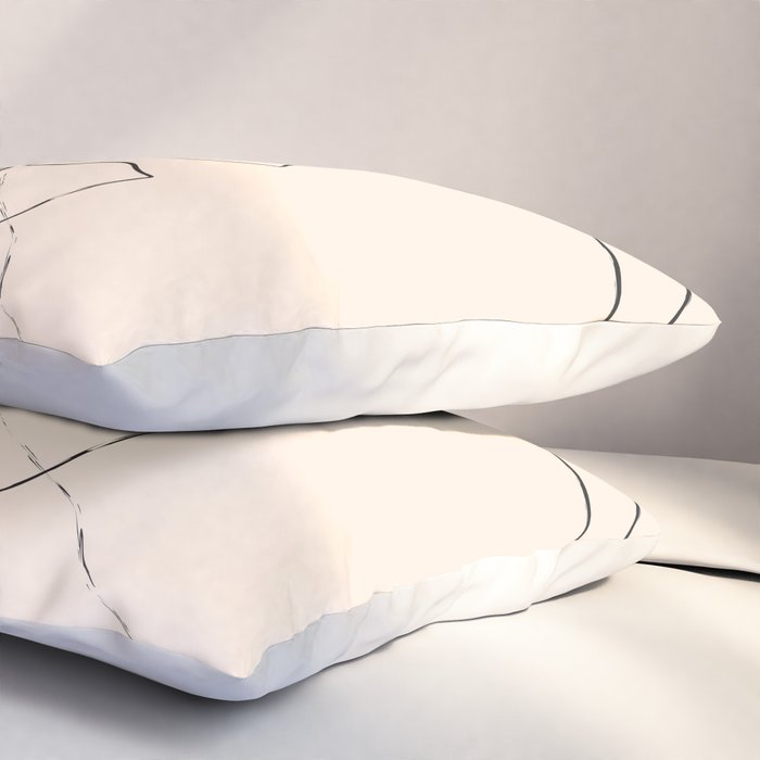 Minimal Lemons Pillow Sham Gallery Image 3