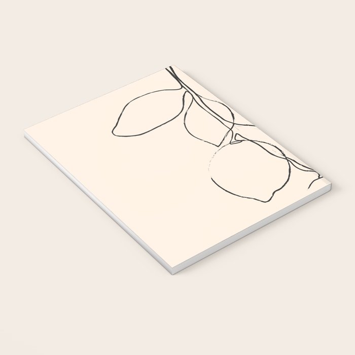 Minimal Lemons Notebook Gallery Image 3
