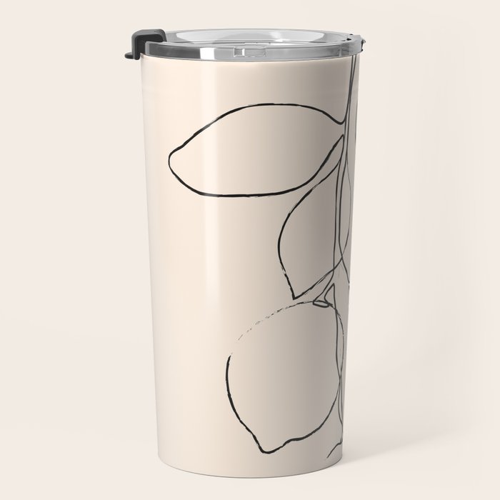 Minimal Lemons Travel Mug Gallery Image 3