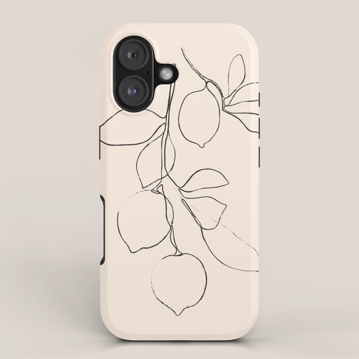 Minimal Lemons iPhone Case Gallery Image 1