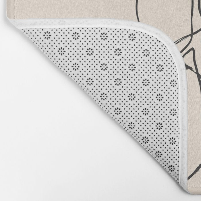 Minimal Lemons Bath Mat Gallery Image 2