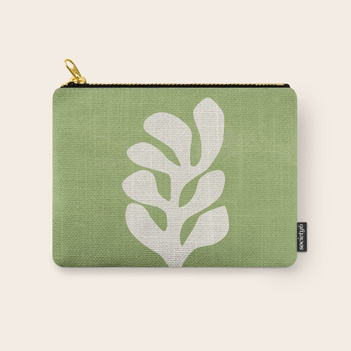Forest Green Leaf: Matisse Paper Cutouts V Carry All Pouch Gallery Image 1