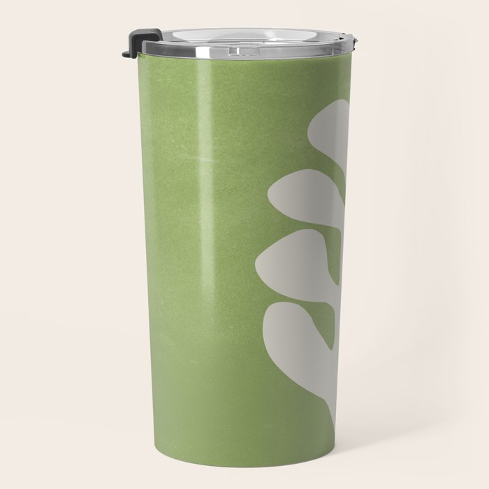Forest Green Leaf: Matisse Paper Cutouts V Travel Mug Gallery Image 3