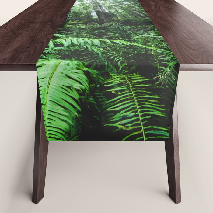 Redwood National Park- Pacific Northwest Nature Photography Table Runner Gallery Image 1