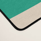 Mid Century Modern Minimalist Retro Abstract Piquet Pattern Jade Green Desk Mat Gallery Image 4