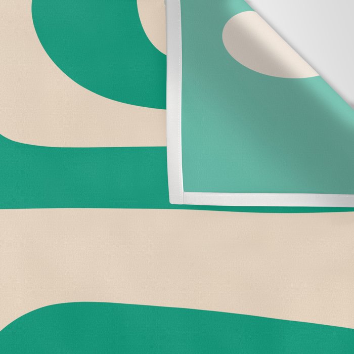 Mid Century Modern Minimalist Retro Abstract Piquet Pattern Jade Green Wall Tapestry Gallery Image 3