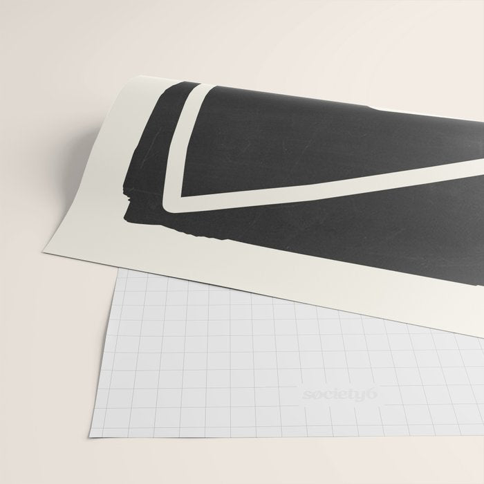 abstract minimal 57 Black & White Wrapping Paper Gallery Image 2