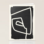 abstract minimal 57 Black & White Stationery Card Gallery Image 2