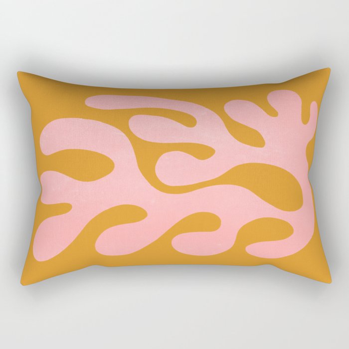 Lilac & Sundown: Matisse Paper Cutouts 03 Rectangular Pillow Gallery Image 1