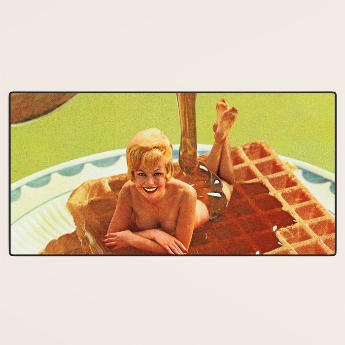 Pour some syrup on me - Breakfast Waffles Desk Mat Gallery Image 3