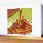 Pour some syrup on me - Breakfast Waffles Wall Mural Gallery Image 2