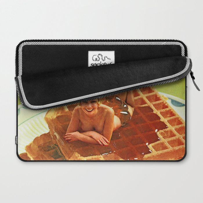 Pour some syrup on me - Breakfast Waffles Laptop Sleeve Gallery Image 2