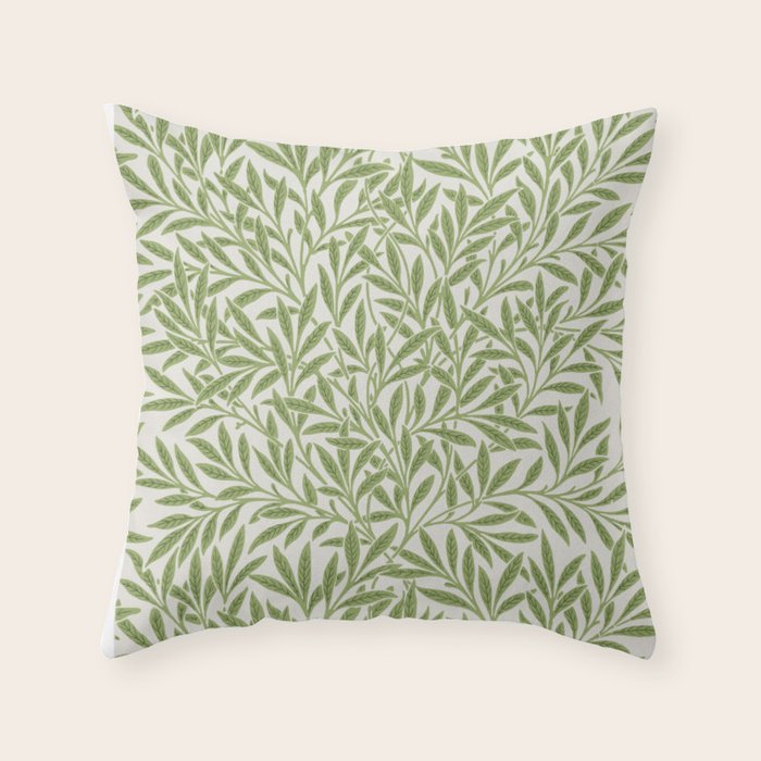 Willow by William Morris Throw Pillow Gallery Image 6