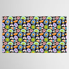Retro cartoon label sticker pattern Tablecloth Gallery Image 2