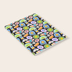 Retro cartoon label sticker pattern Notebook Gallery Image 2