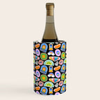 Retro cartoon label sticker pattern Wine Chiller Gallery Image 3