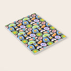 Retro cartoon label sticker pattern Notebook Gallery Image 3