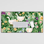 Ducks and Wildflowers Desk Mat Gallery Image 1