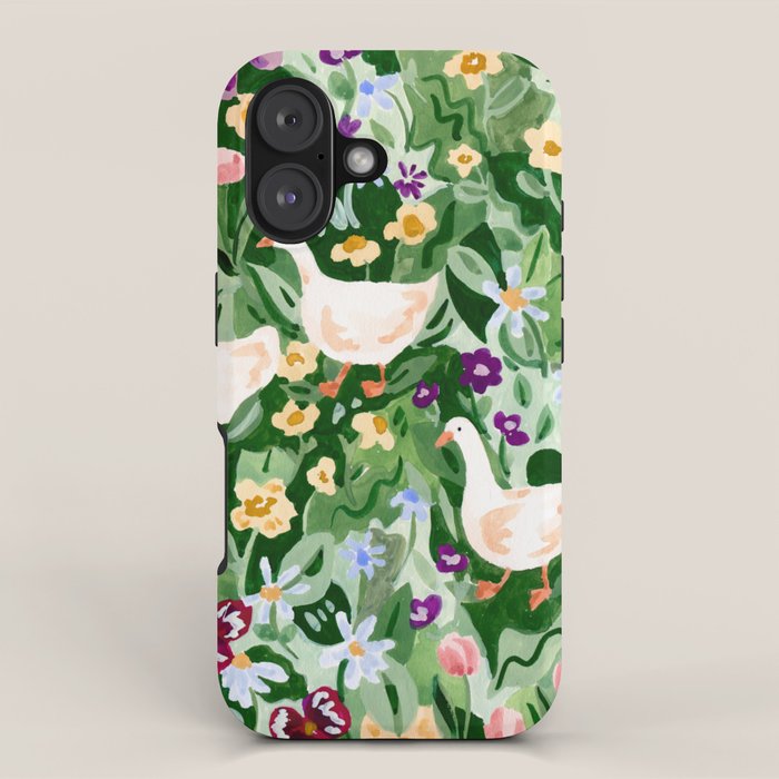 Ducks and Wildflowers iPhone Case Gallery Image 1