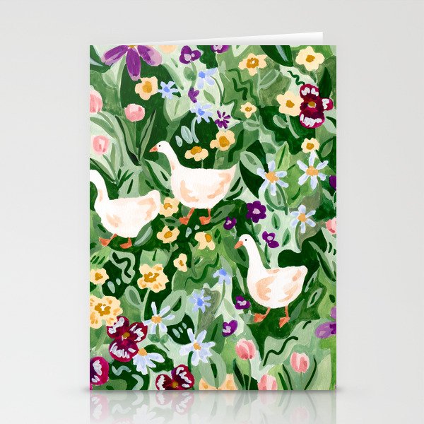 Ducks and Wildflowers Stationery Card Gallery Image 2