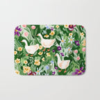 Ducks and Wildflowers Bath Mat Gallery Image 1