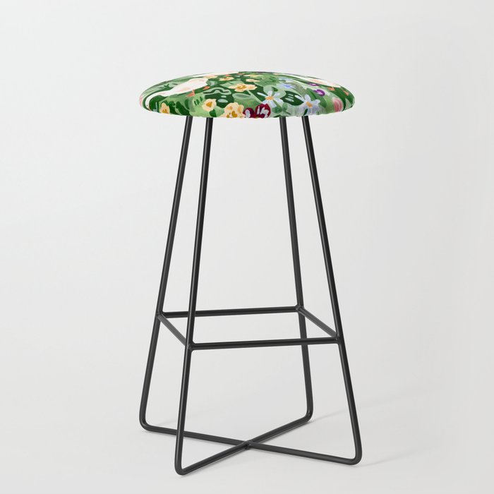 Ducks and Wildflowers Stool Gallery Image 1