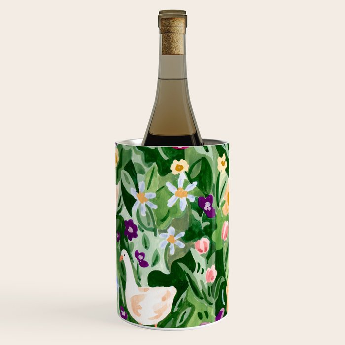 Ducks and Wildflowers Wine Chiller Gallery Image 3