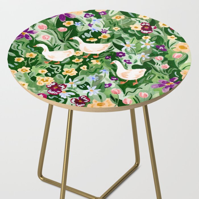 Ducks and Wildflowers Side Table Gallery Image 2