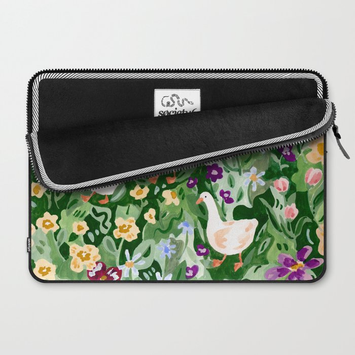 Ducks and Wildflowers Laptop Sleeve Gallery Image 2