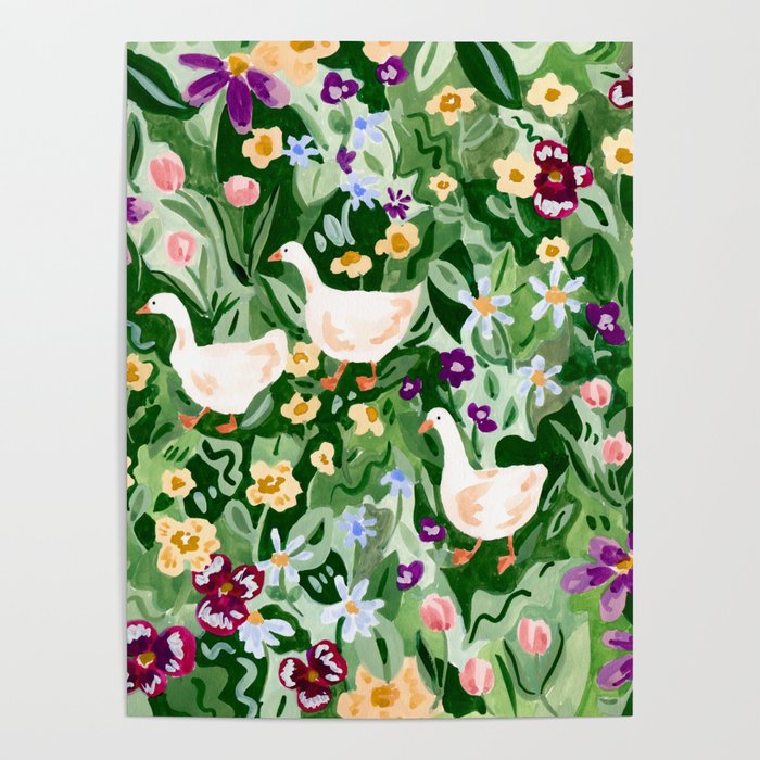 Ducks and Wildflowers Poster Gallery Image 4