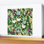 Ducks and Wildflowers Wall Mural Gallery Image 2