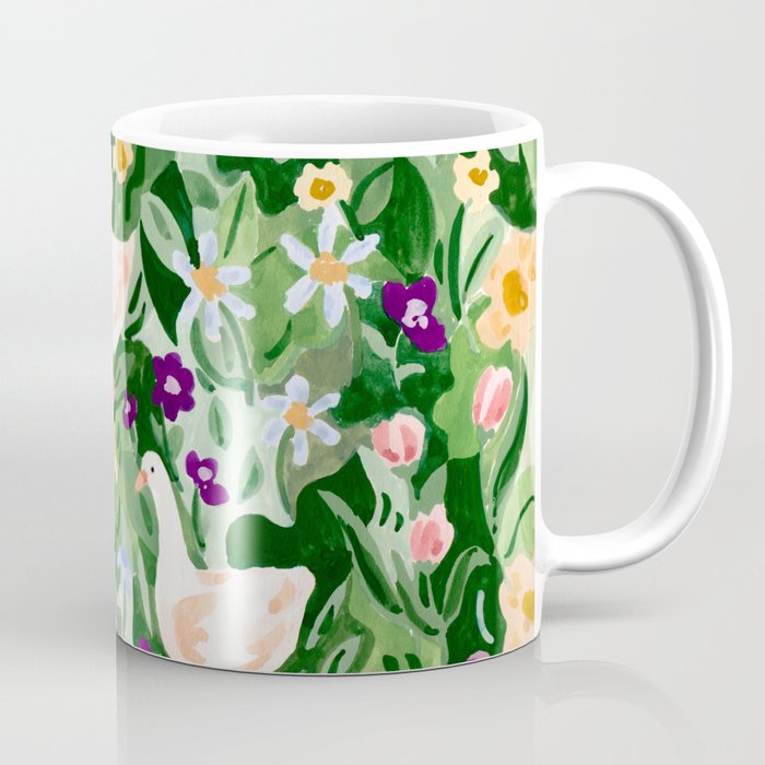 Ducks and Wildflowers Coffee Mug Gallery Image 1