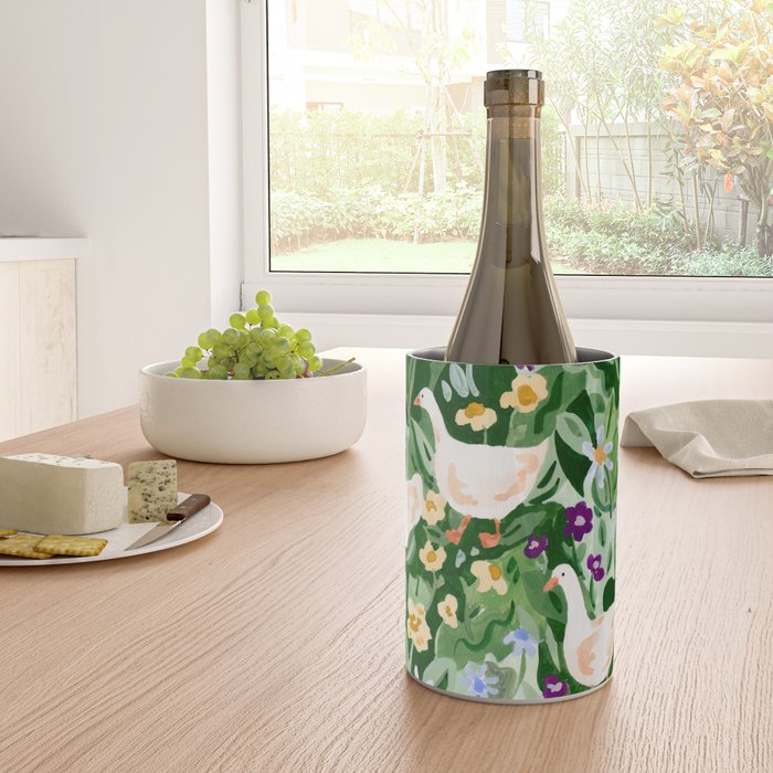 Ducks and Wildflowers Wine Chiller Gallery Image 4