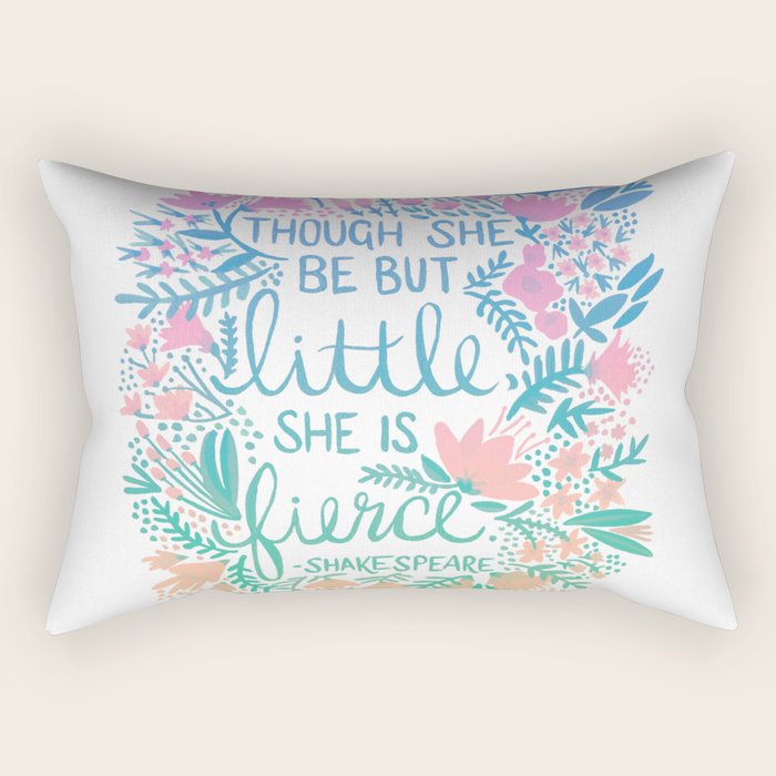 Little & Fierce - Lavender Mint OmbrÃ© Rectangular Pillow Gallery Image 1