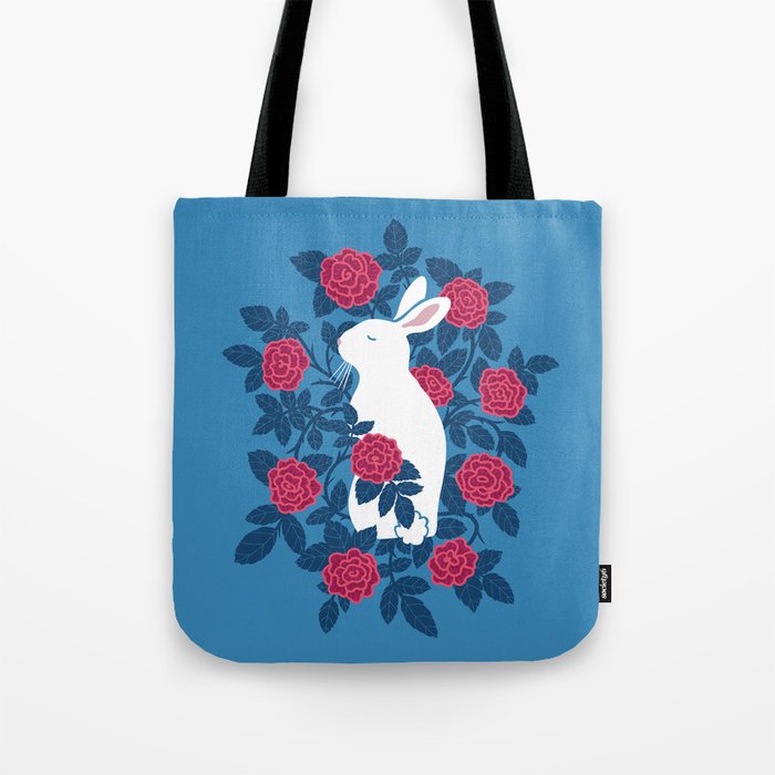 White Rabbit Tote Bag Gallery Image 1