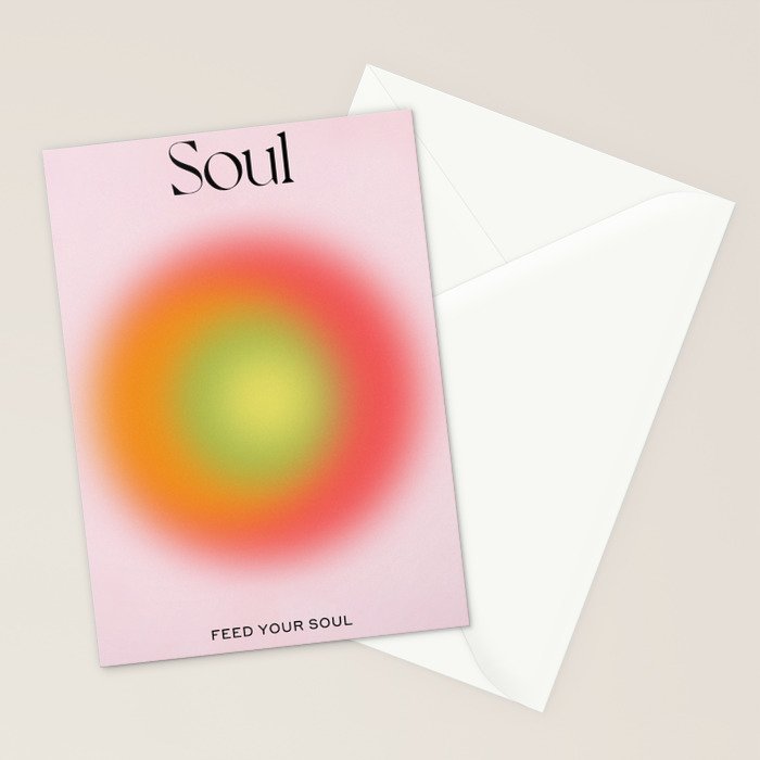 Soul: Aura Gradient 03 Stationery Card Gallery Image 2