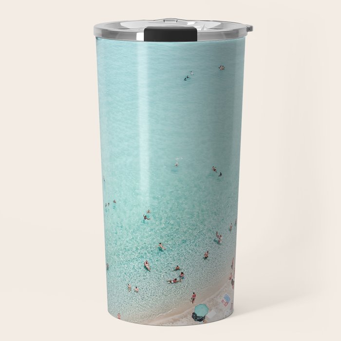 Busy Beach Travel Mug Gallery Image 1