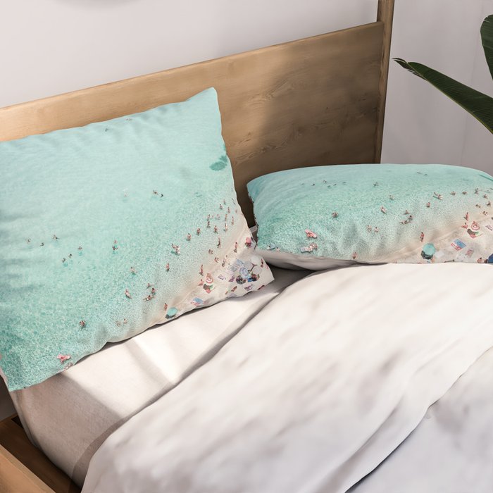 Busy Beach Pillow Sham Gallery Image 2
