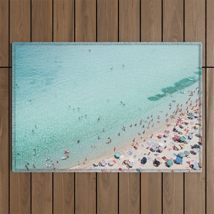 Busy Beach Outdoor Rug Gallery Image 1