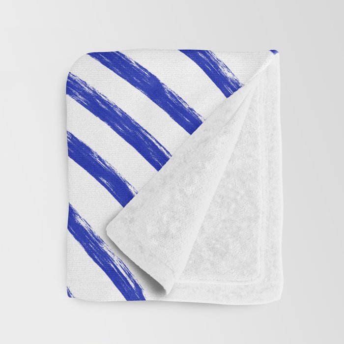 blue summer lines Throw Blanket Gallery Image 3