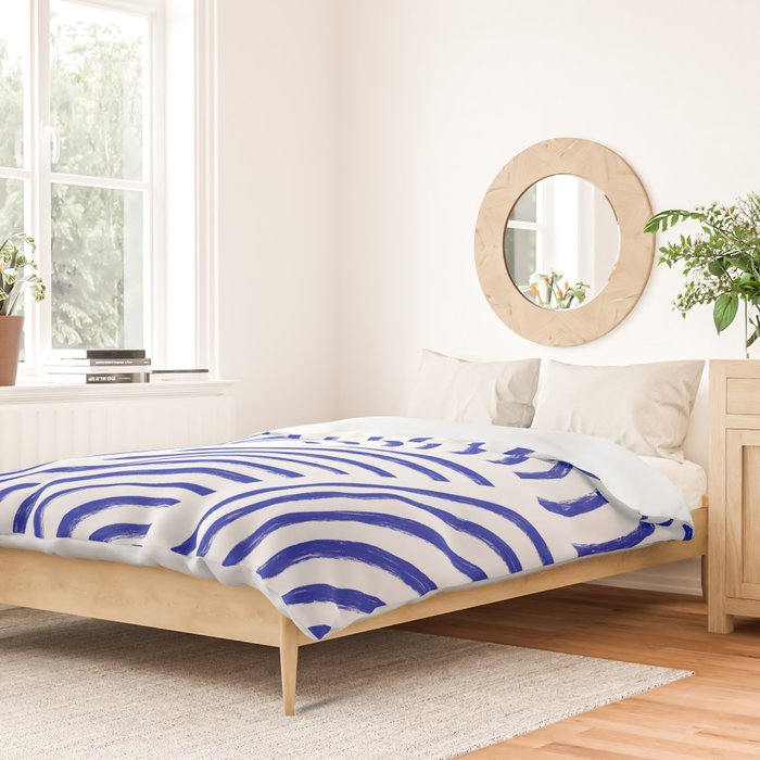 blue summer lines Duvet Cover Gallery Image 2