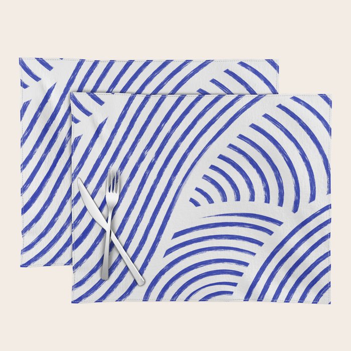 blue summer lines Placemat Gallery Image 1