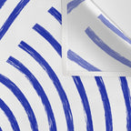 blue summer lines Wall Tapestry Gallery Image 3